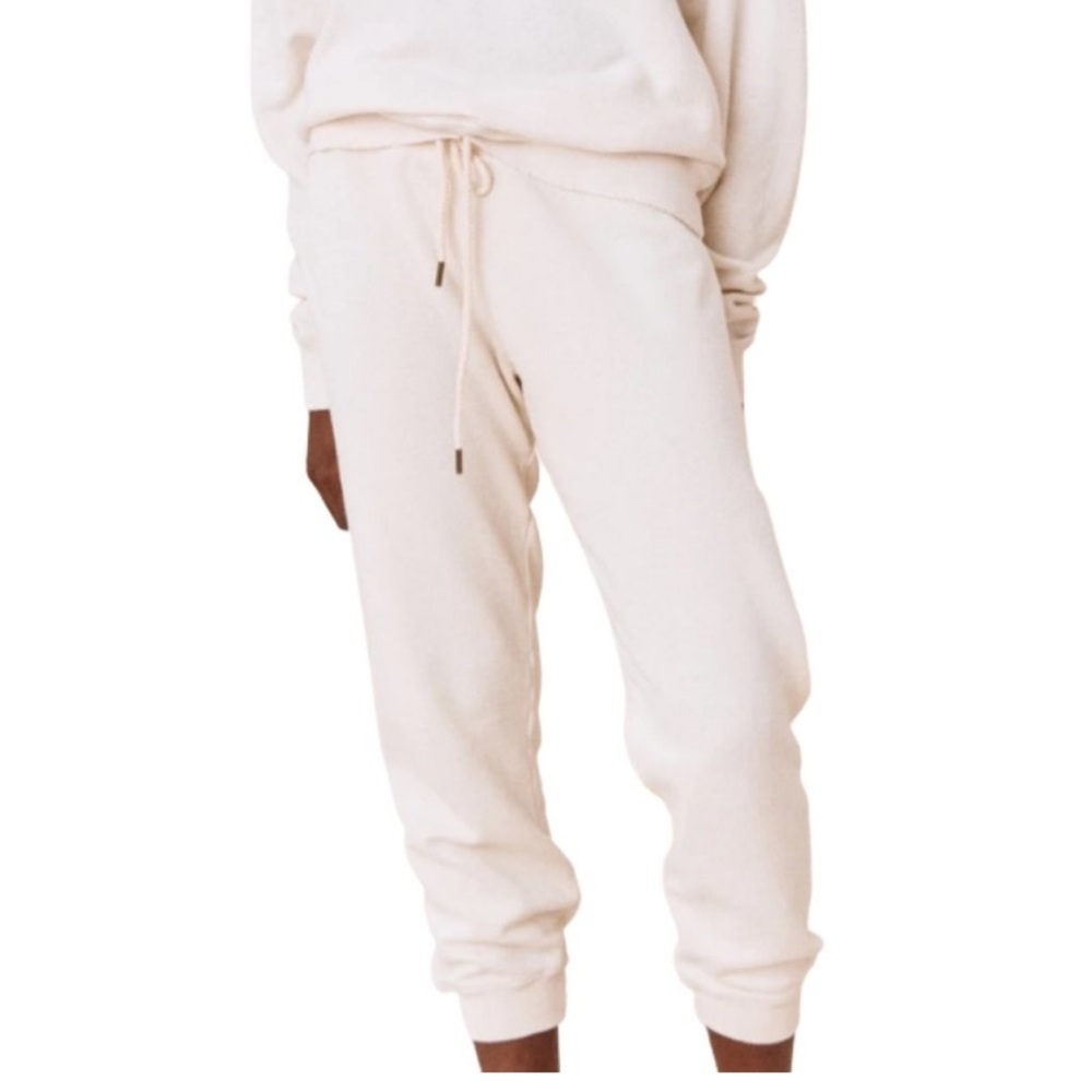 THE GREAT The Cropped Sweat Jogger Pants Teddy Sherpa Size 1 (Small 4-6)